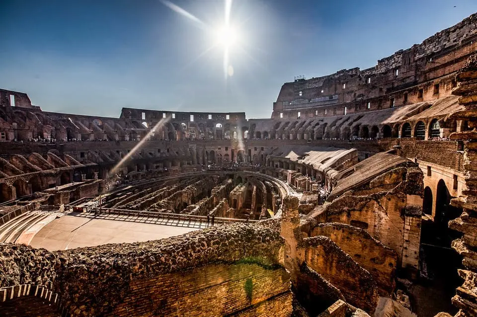 View from the Colosseum arena floor