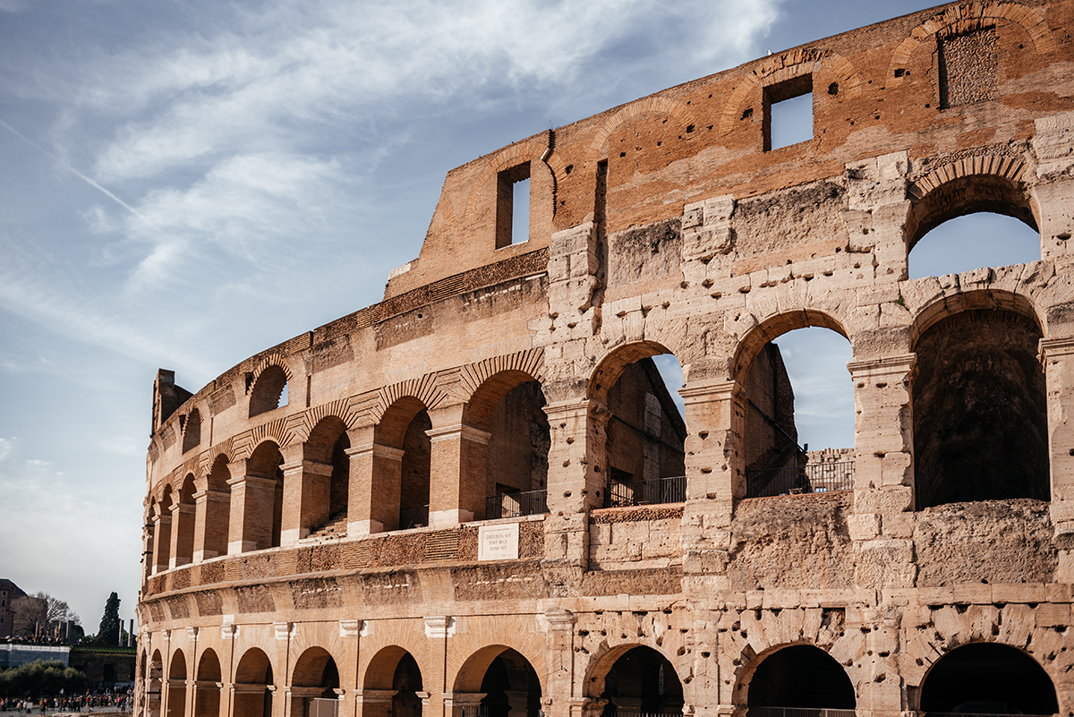 Colosseum exterior arches Rome