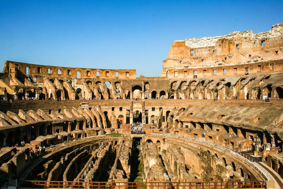 Subterranean route through the Colosseum