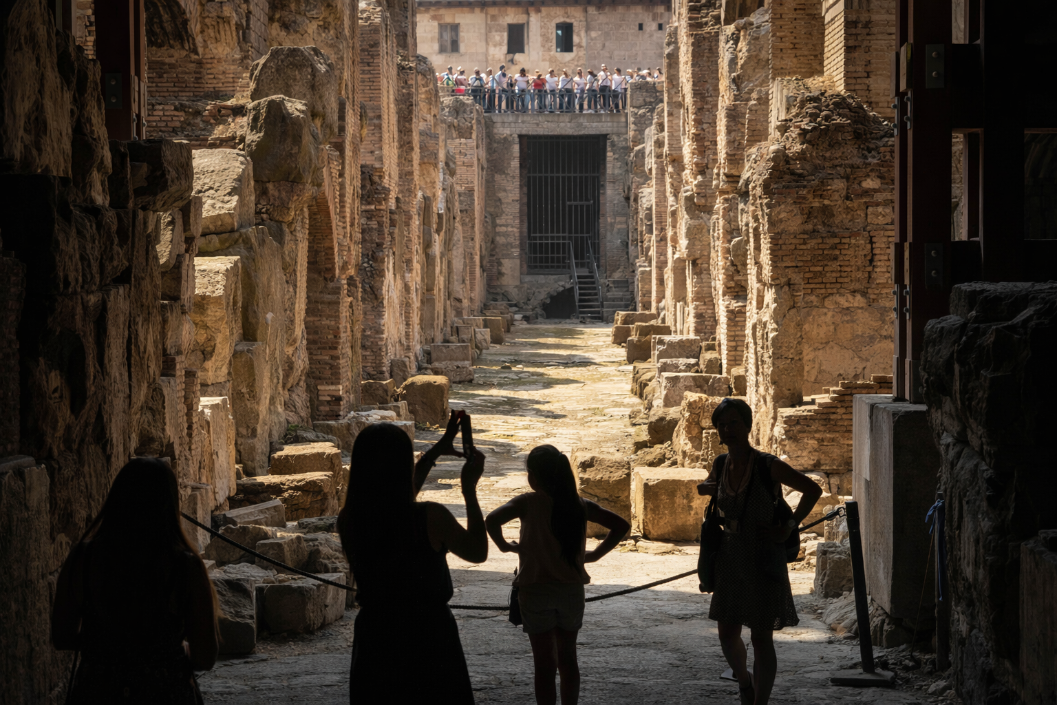 Gladiator passageway below the arena floor