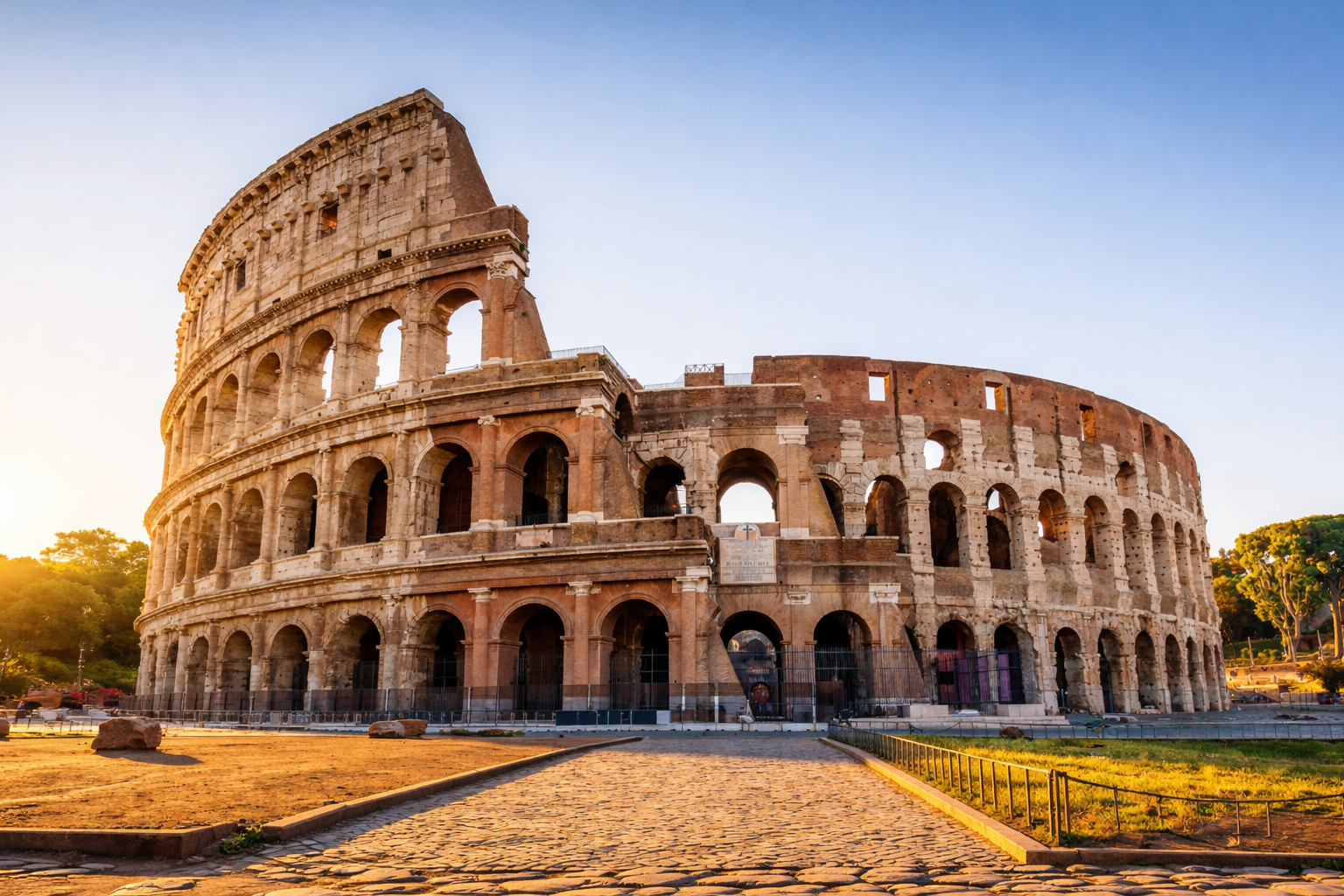 Restored tunnels of the Colosseum hypogeum