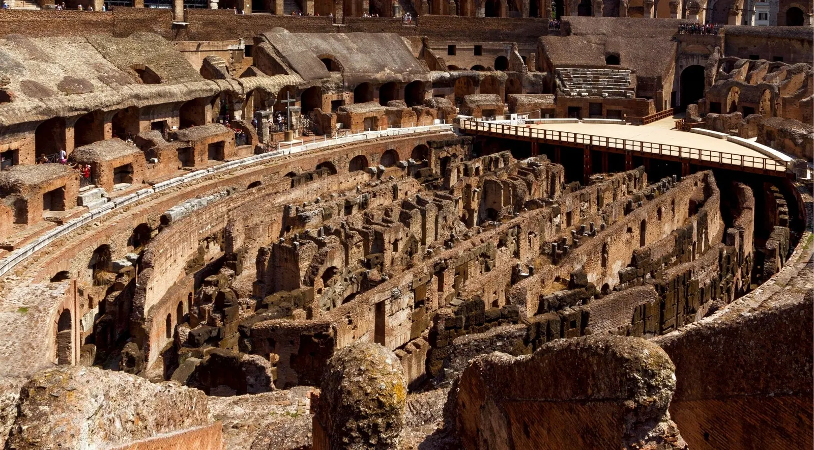Passageway below the Colosseum arena floor